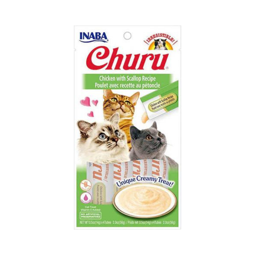 INABA Churu Chicken with Scallop 4x14g