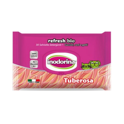 Inodorina Refresh Bio White musk fragrance 30 wipes