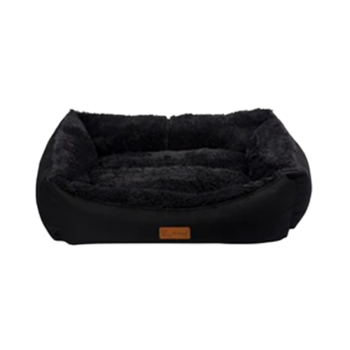 Feline Go Jellybean rectangular bed for cats and dogs, Black Colour