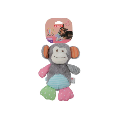 Zolux CRAZY JOJO PLUSH Dog TOY MONKEY