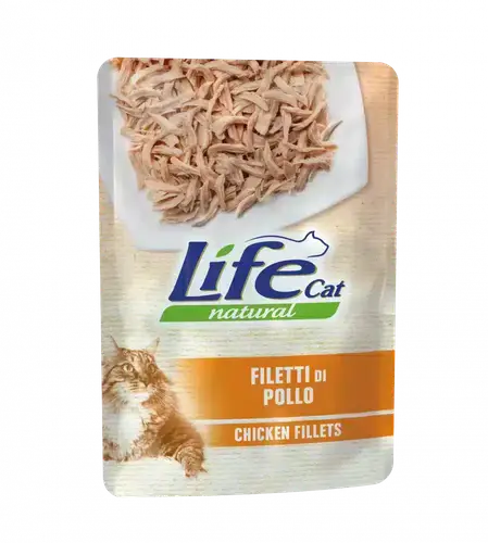Life Cat Chicken fillets wet food for Cats, 70g