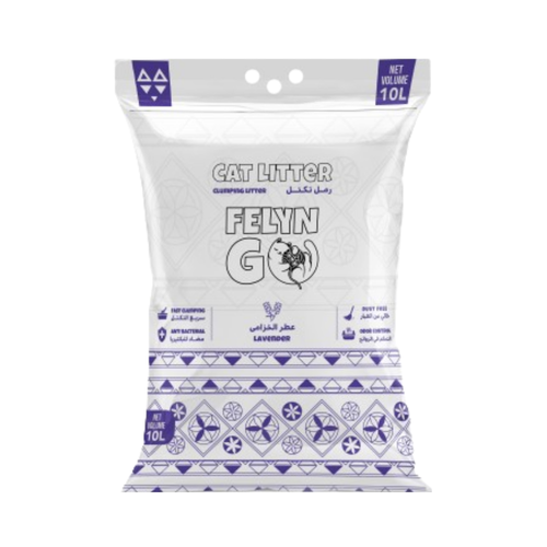 Felyn Go Fast Clumping Lavender scented Cat Litter 