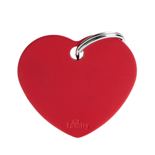 Big Heart Necklace - red