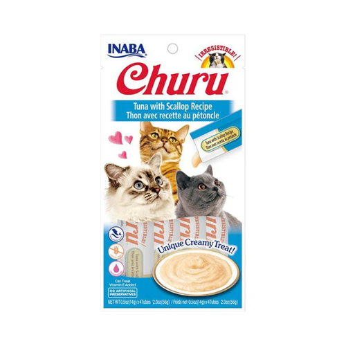INABA Churu Tuna with Scallop 4x14g