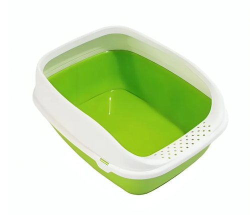 MPS Beta plastic litter tray for cats, Green Colour