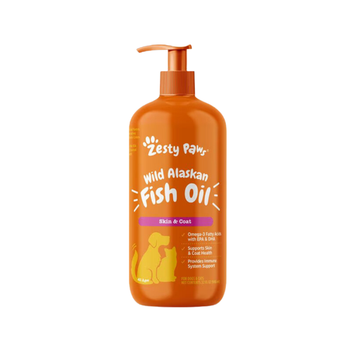 Zesty Paws Wild Alaskan Salmon Oil for Dogs & Cats 946ml