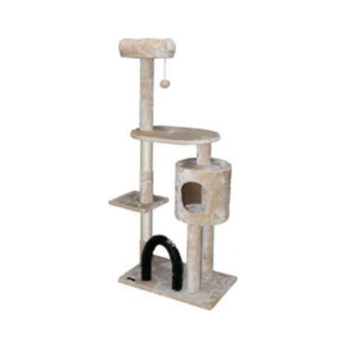 Feline Go Cat Tree 1 Bed + 1 Home + Body Scratcher Brown