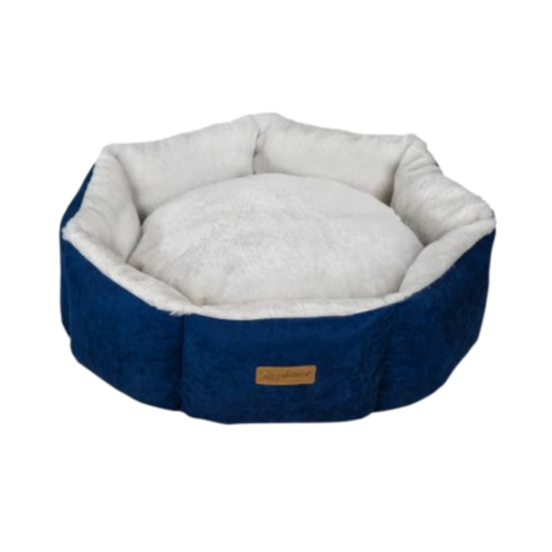 Feline go Cupcake circular bed for cats and dogs, Dark Blue Colour