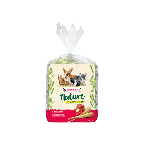 Versele Laga Nature Timothy hay with Bell Peper & Parsnip 500g