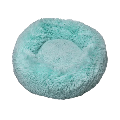 Feline Go Ponchik circular bed for cats and dogs, Turquoise colour