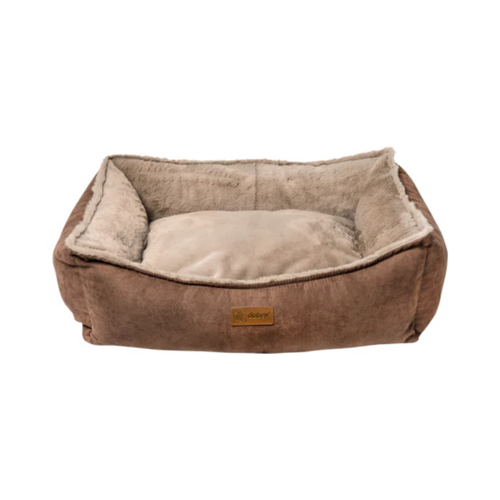 Feline Go Foam Cheese Cake rectangular bed for cats and dogs, Brown colour