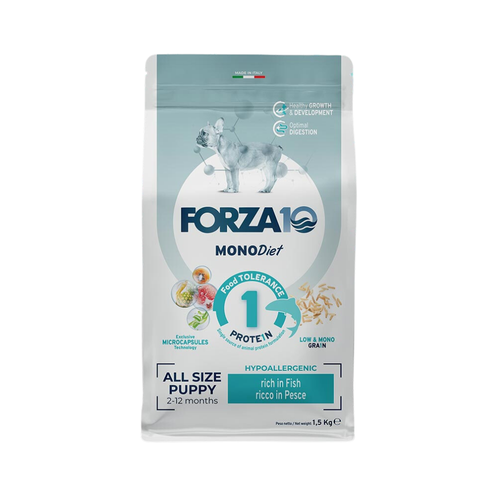 Forza10 Dog Dry Monodiet Food Medium Fish 1.5Kg