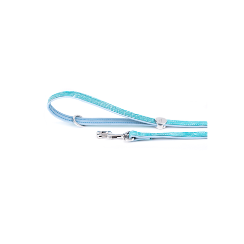 MF SAINT TROPEZ  Leash LEATHER Turquoise 110x1.2cm