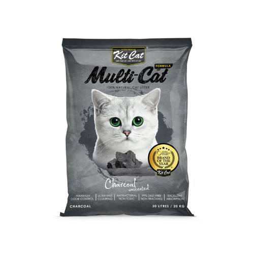 Kit Cat Multi-Cat Clumping Cat Litter, 30 Liters