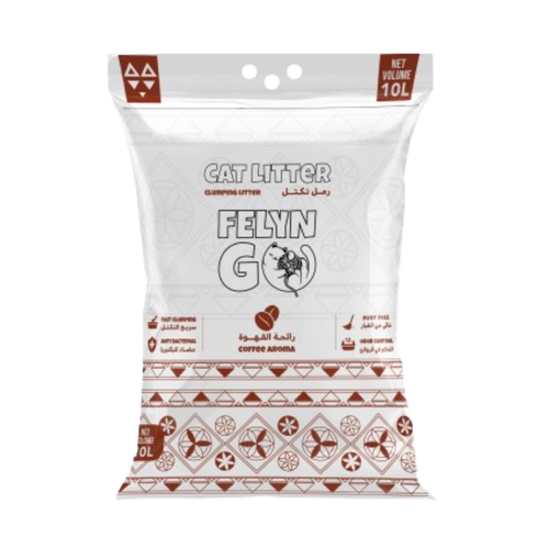 Felyn Go Fast Clumping Coffee Aroma scented Cat Litter 