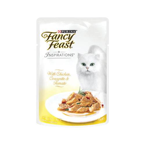 Purina Fancy Feast Inspirations with Chicken, Courgette & Tomato Wet food for cats, 70g
