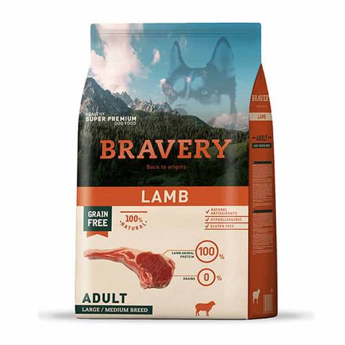 BRAVERY DOG LAMB ADULT LARGE/MEDIUM BREEDS