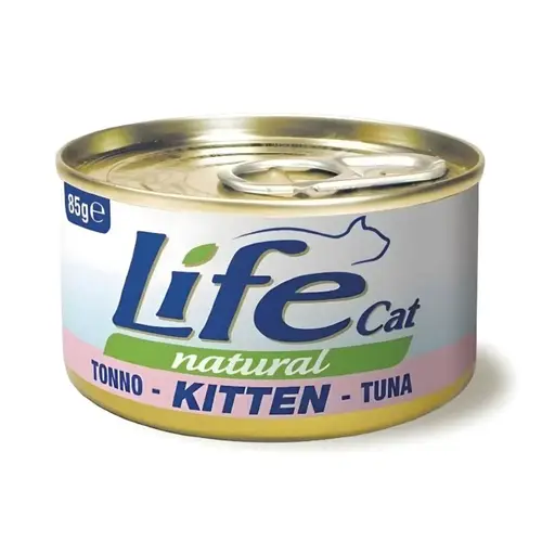 Life cat Cans of Tuna Wet food for Kitten, 85g