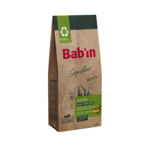 Babin Signature Mini Chicken Flavor Dry food for small breed adult sterilized dogs