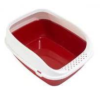 MPS Beta plastic litter tray for cats, Red Colour