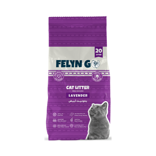 Felyn Go Fast Clumping Cat Litter, Lavender scented