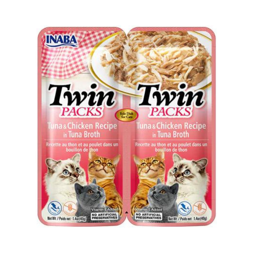 Inaba Twin Pack Chicken in Chicken Broth Wet Food for Cats 2×40g