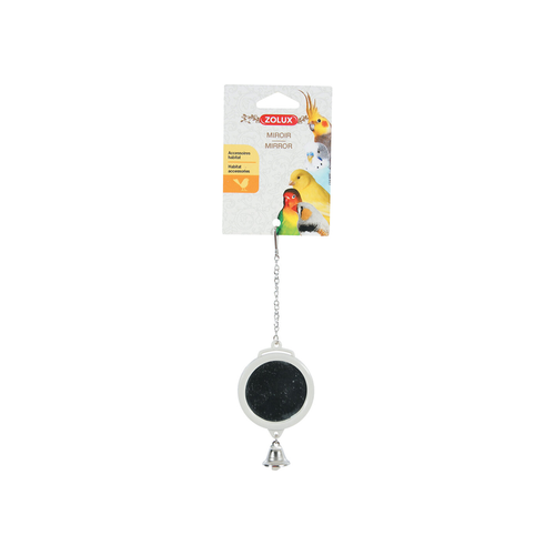 Zolux Round Plastic Mirror With Bell