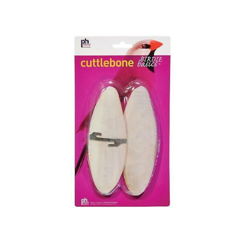 Prevue Pet Cuttlebone 2pcs with holder For Birds- Large