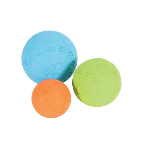 Zolux ASSORTED RUBBER DOG TOY mixed colors 6 CM -S