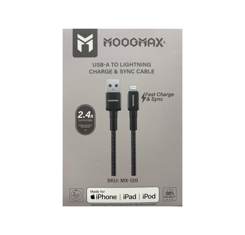 كيبل موج قماش معتمد USB-LIGHTNING