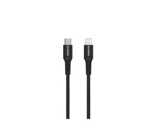 سلك شاحن قماش تايب سي إلى تايب سي-60 واط-موج ماكس- أسود MX-110