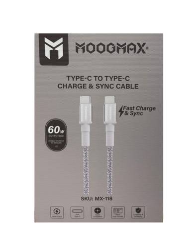 كيبل تايب سي C قماش طول متر MOOGMAX