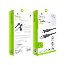 سلك شاحن (USB-A - LIGHTNING) (T3106) يو اس بي - ايفون (1 متر ) من تين بلس