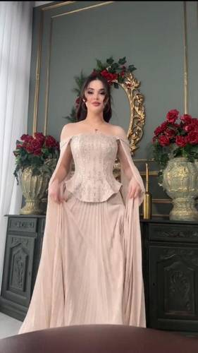 فستان بيج جورجيت مع كلفه شك 