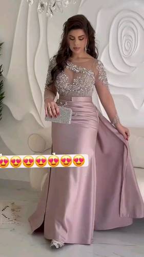 فستان تفته استرتش تطريز راقي 