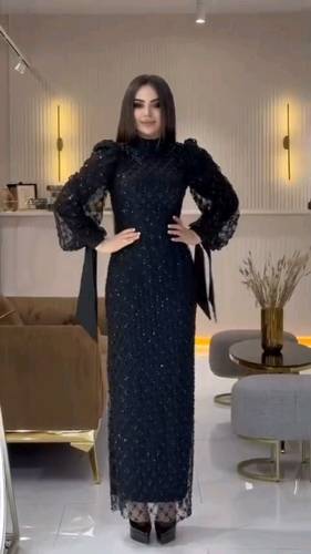 فستان سهره اسود شك