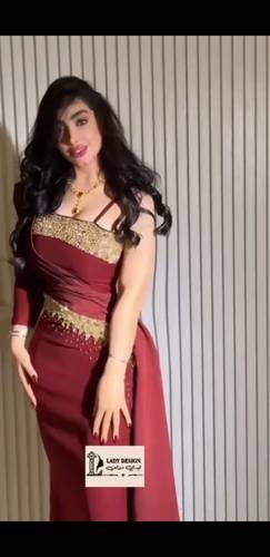 فستان سهره باربي مع تطريز يدوي راقي 