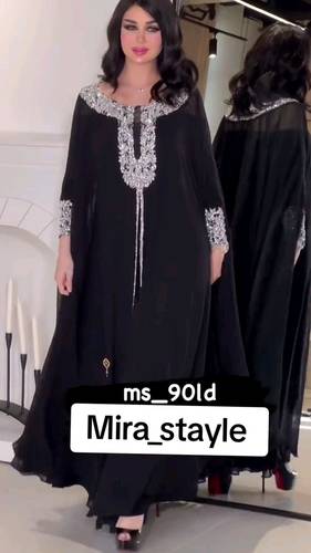جلابيه انيقه جورجيت مع تطريز 