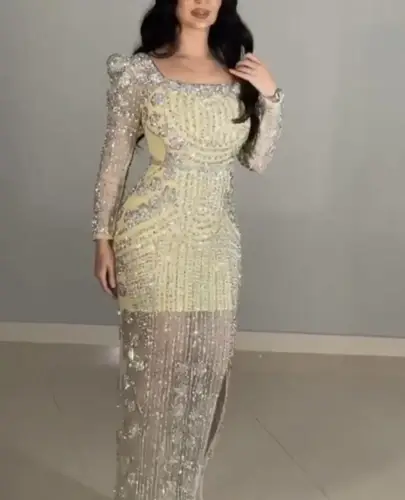 فستان فسفوري سهره راقي
