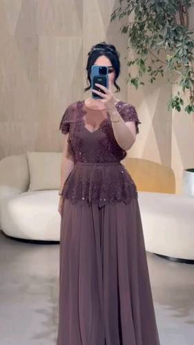 فستان جورجيت فصوص 