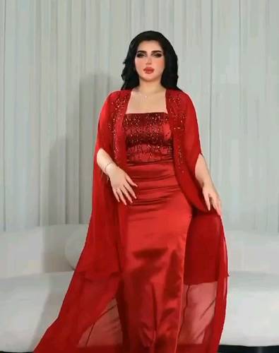 فستان قطعتين سهره تطريز 