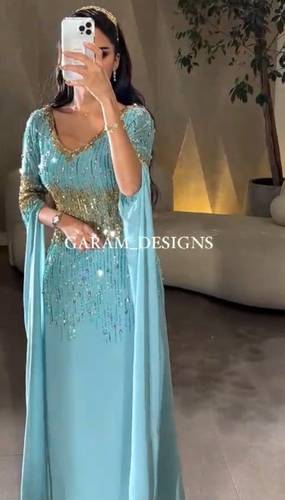 فستان سهرة تطريز 
