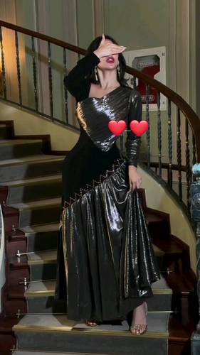 فستان باربي مع شيفون طلس