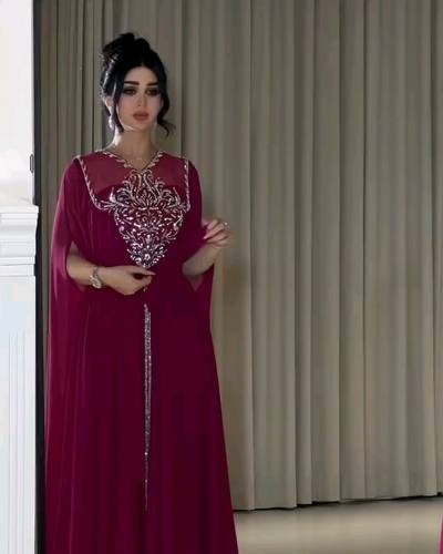 فستان جورجيت أنيق تطريز 