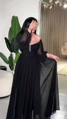 فستان شيفون ناعم أنيق 