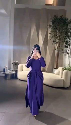 فستان موف تفته راقي