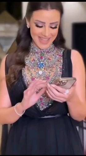 فستان جورجيت تطريز راقي