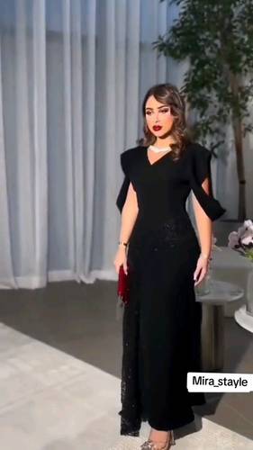 فستان كريب ترتر 