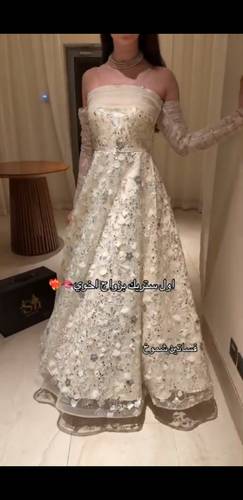 فستان سهره كلفه مع بطانه