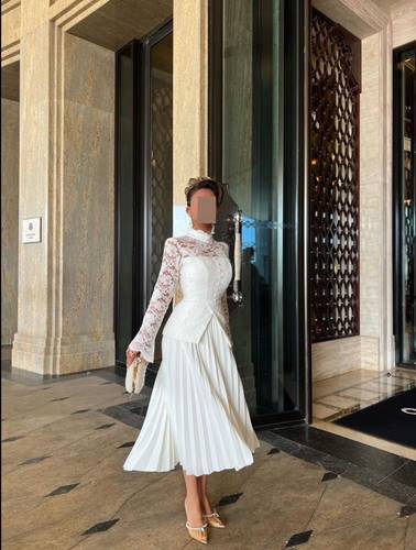 فستان باربي بوليسيه مع دانتيل راقي